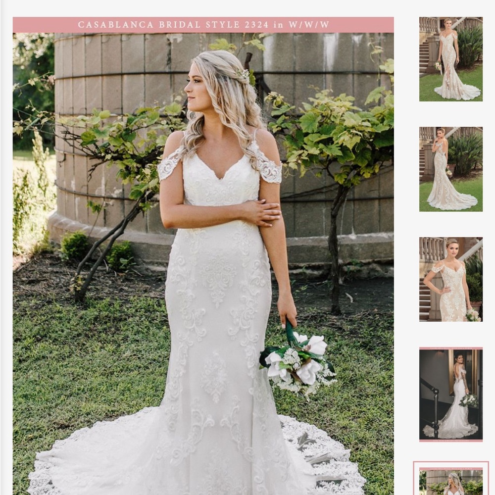 Casablanca Bridal Lace Wedding Dress